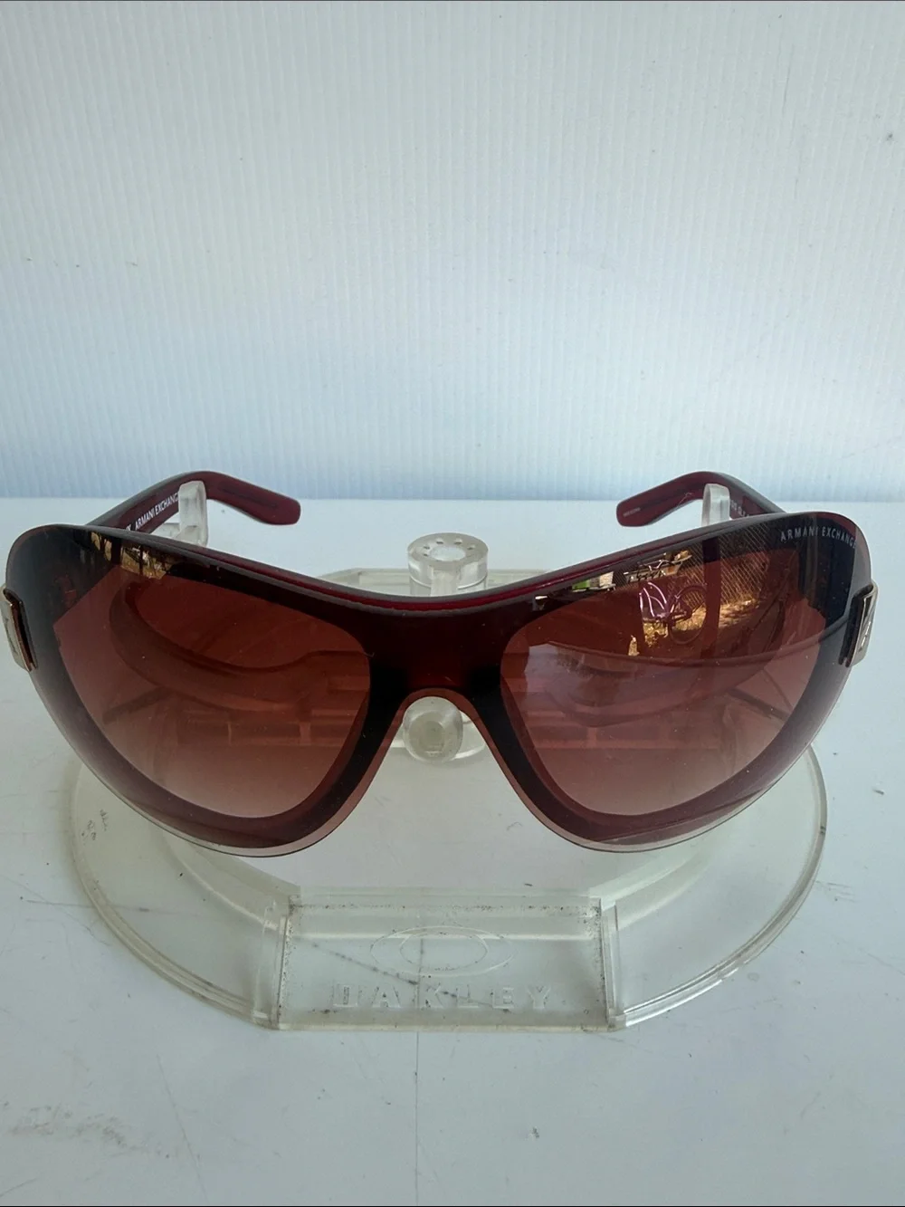 NEW ARMANI EXCHANGE AX010/S Bordeaux Red Sunglasses NEW WITHOUT TAGS